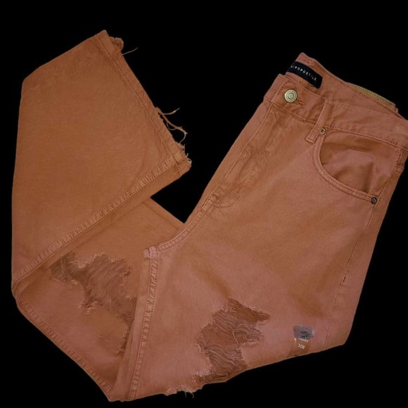 Aeropostale Denim - Aeropostale Size 10R 90's Baggy Mauve Jeans Holes Destroyed NEW with TAGS